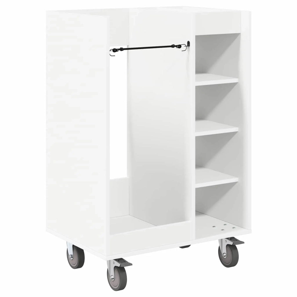 Armadio per Golf con ruota Tinta unita Bianco 65 x 45 x 98 cm