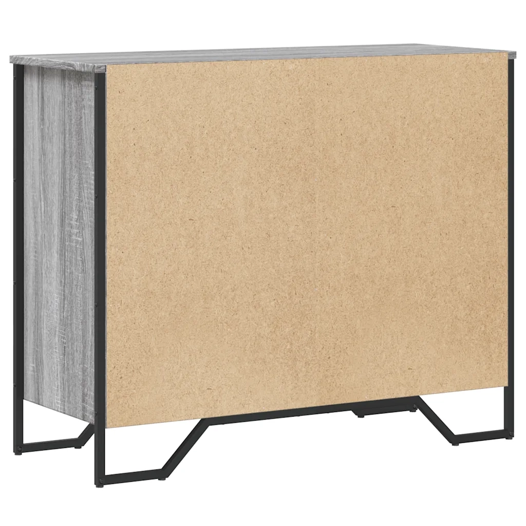 Cassettiera Grigio Sonoma 91x35,5x74,5 cm in Truciolato