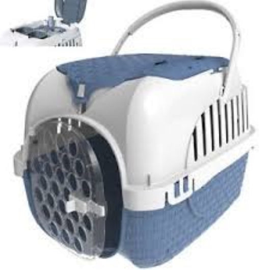 Trasportino Per Cani E Gatti Tour Azzuro Cm 52X33X34H Pet - Bama