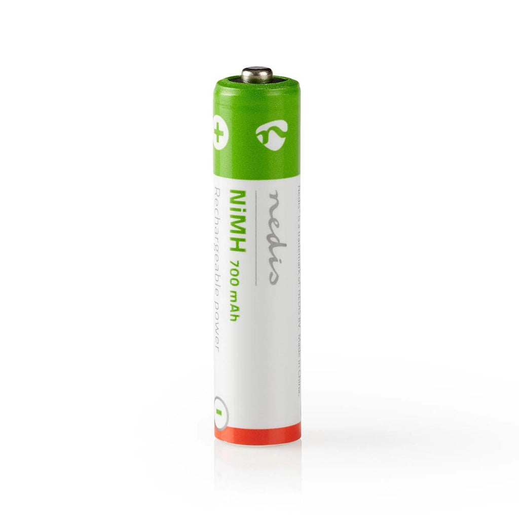 Set di 2 batterie ricaricabili NiMH-AAA 1,2 V CC 700 mAh Precaricate  Nedis