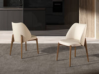 Sedia in similpelle crema