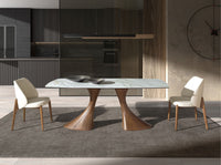 Sedia in similpelle crema