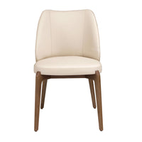 Sedia in similpelle crema