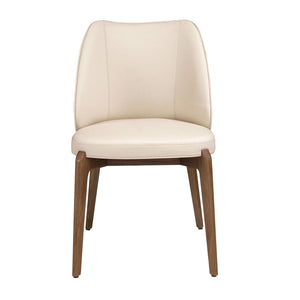 Sedia in similpelle crema