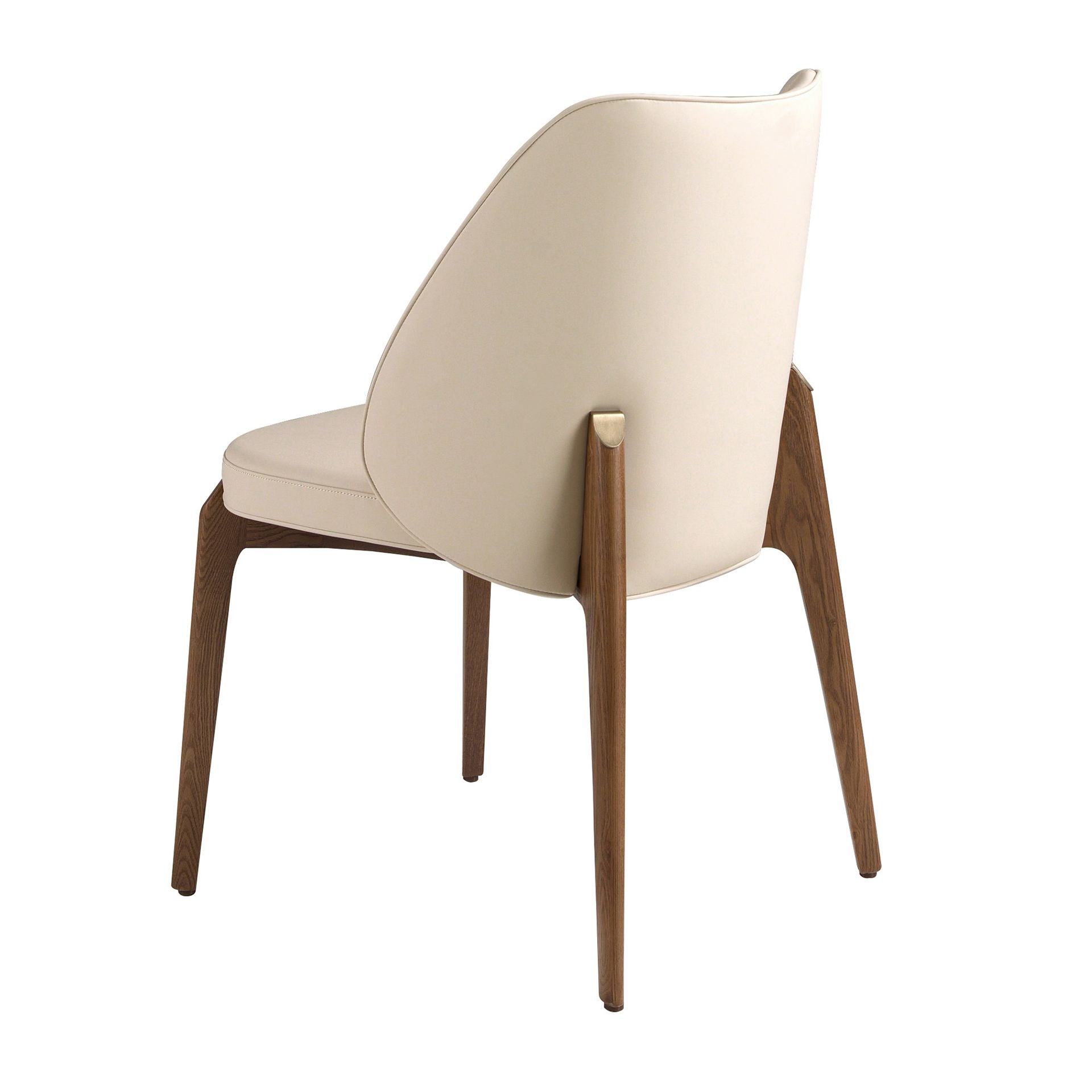 Sedia in similpelle crema