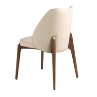 Sedia in similpelle crema