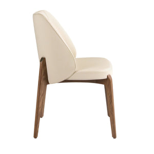 Sedia in similpelle crema