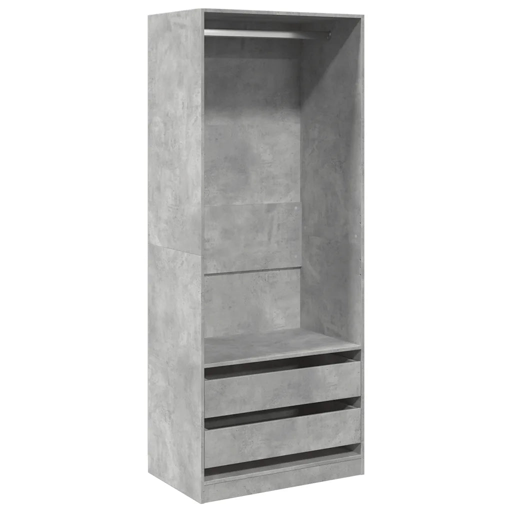 Armadio Grigio Cemento 80x50x200 cm in Legno Multistrato CFW5530753