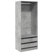 Armadio Grigio Cemento 80x50x200 cm in Legno Multistrato CFW5530753
