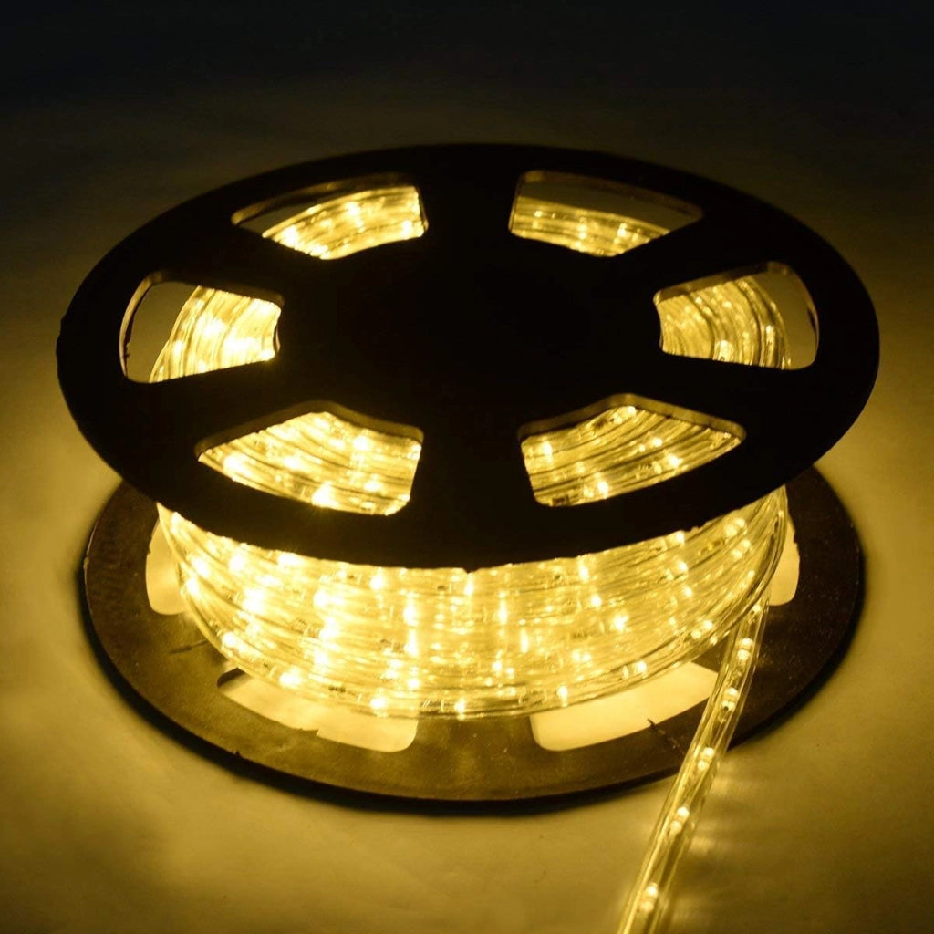 Tubo Luminoso a LED 30 m, 1080 LED Lampadine Decorazioni per Interni ed Esterni, per Camere, Giardini, Natale, Matrimoni, Feste (bianco caldo)