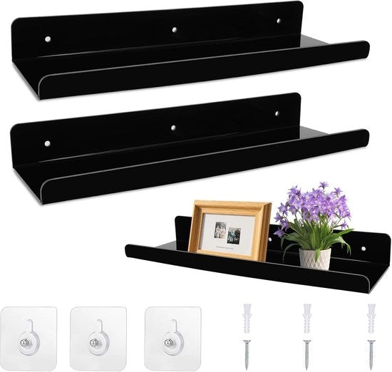 Due pannelli per parete per bagno senza perforazione - 30 cm - pannello per bagno - parete - pannello acrilico a sospensione - pannelli adesivi per pareti - decorazione e per soggiorno - camera da letto - cucina - sala da pranzo