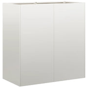 Fioriera | Cassetta per fiori | Vaso 80x40x80 cm in Acciaio Inox