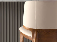 Sgabello similipelle crema