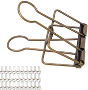 Fermoventi a spirale 30 pezzi - Clip metalliche multifunzionali - Organizzatore di carta con fori - Costruzione duratura - Forte tenuta - Clip per fermare