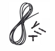 Kit di connessione per tubo di lavaggio parabrezza 3 metri - Set di connettori di divisione 4 pezzi - Kit di tubi di connessione - Grande compatibilità - Facile da installare - Tubo di spruzzo per lavaggio parabrezza