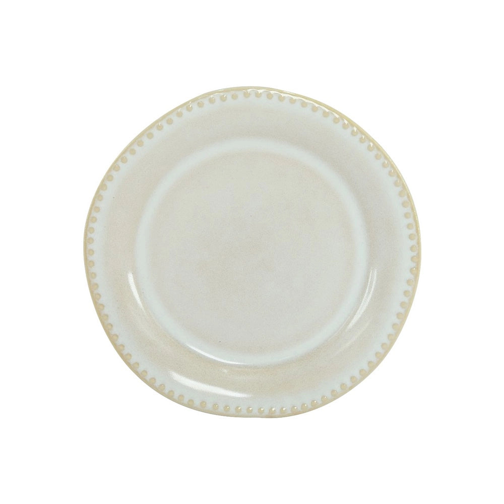 Set di 18 piatti in ceramica Rita rifiniti a mano beige