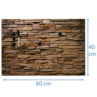 Lavagna Magnetica Design Mattoni 60x40cm con 1 Pennarello Cancellabile 5 Magneti