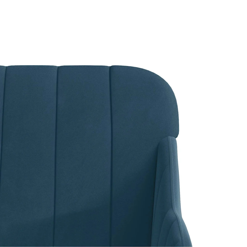 Poltrona Blu 63x76x80 cm Velluto cod mxl 14201
