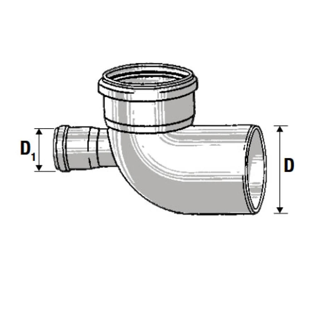 Curva wc htsb d.110 1 attacco po steriore d.40 b08lr32zwd
