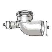 Curva wc htsb d.110 1 attacco po steriore d.40 b08lr32zwd