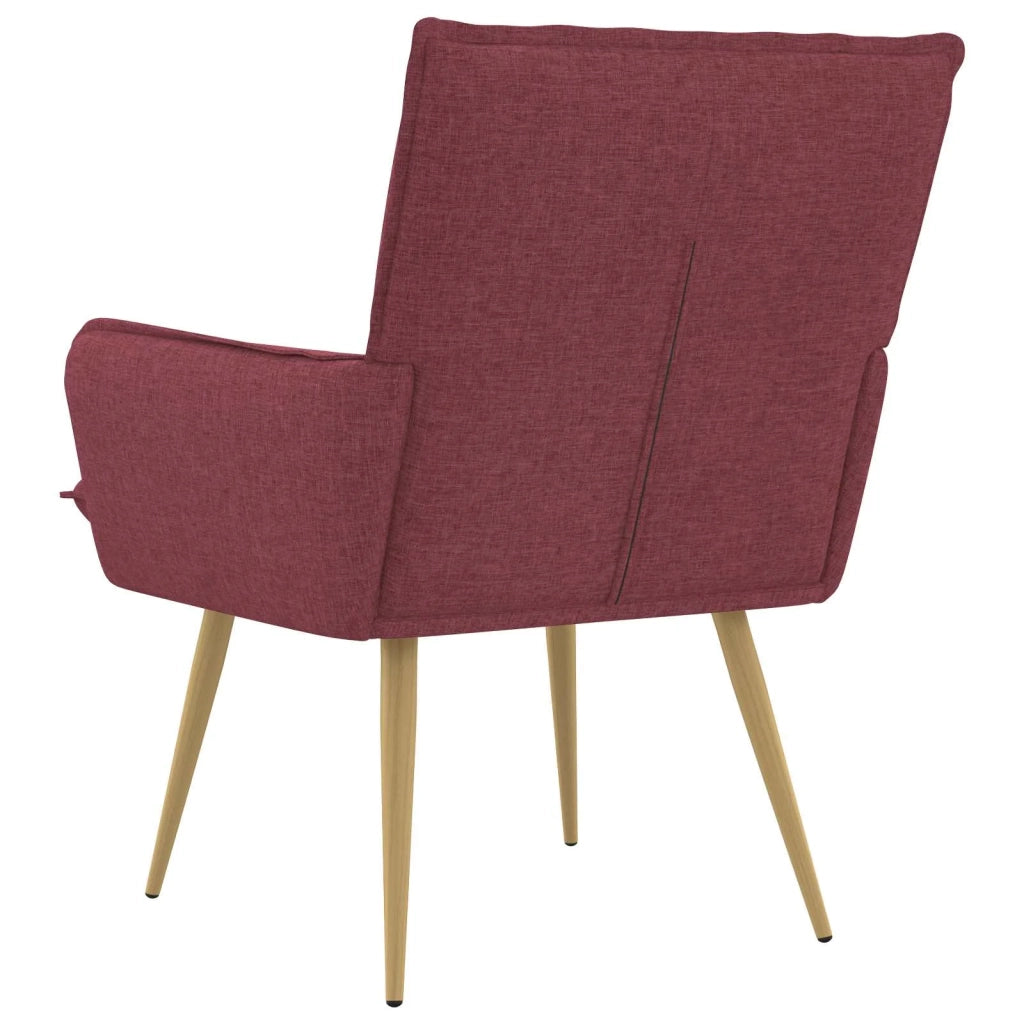 Poltrona Rosso Vino Tessuto 42047701