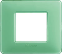 Placca Bticino Matix 2 moduli tè verde AM4802CVC