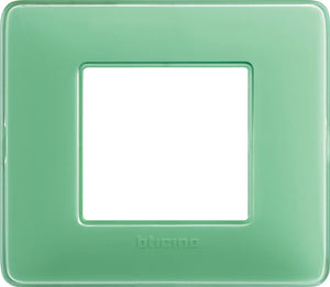 Placca Bticino Matix 2 moduli tè verde AM4802CVC