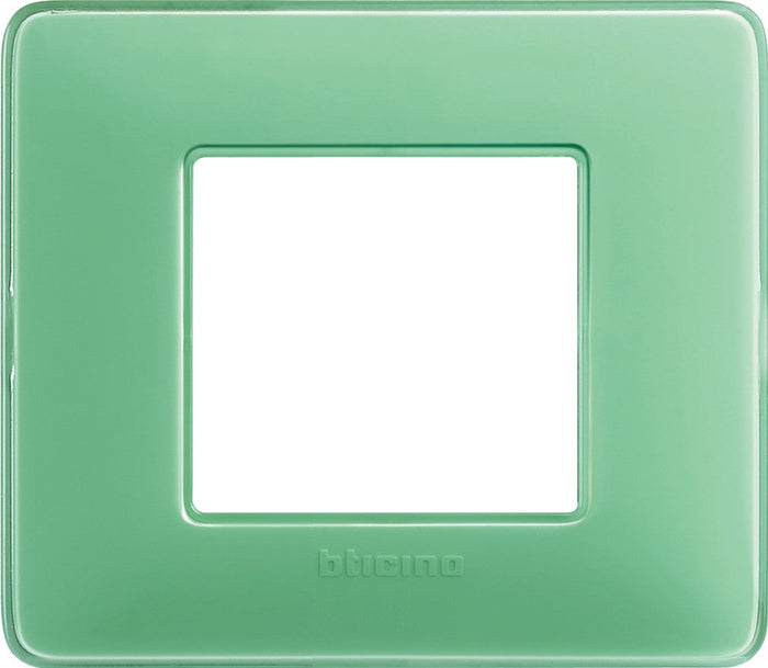 Placca Bticino Matix 2 moduli tè verde AM4802CVC