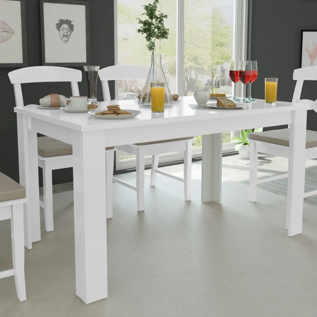Tavolo da Pranzo 140x80x75 cm Bianco 243056