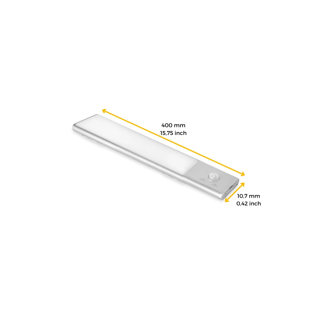 Lampada Led Ricaricabile Sensore di Movimento 400 mm Emuca Kaus