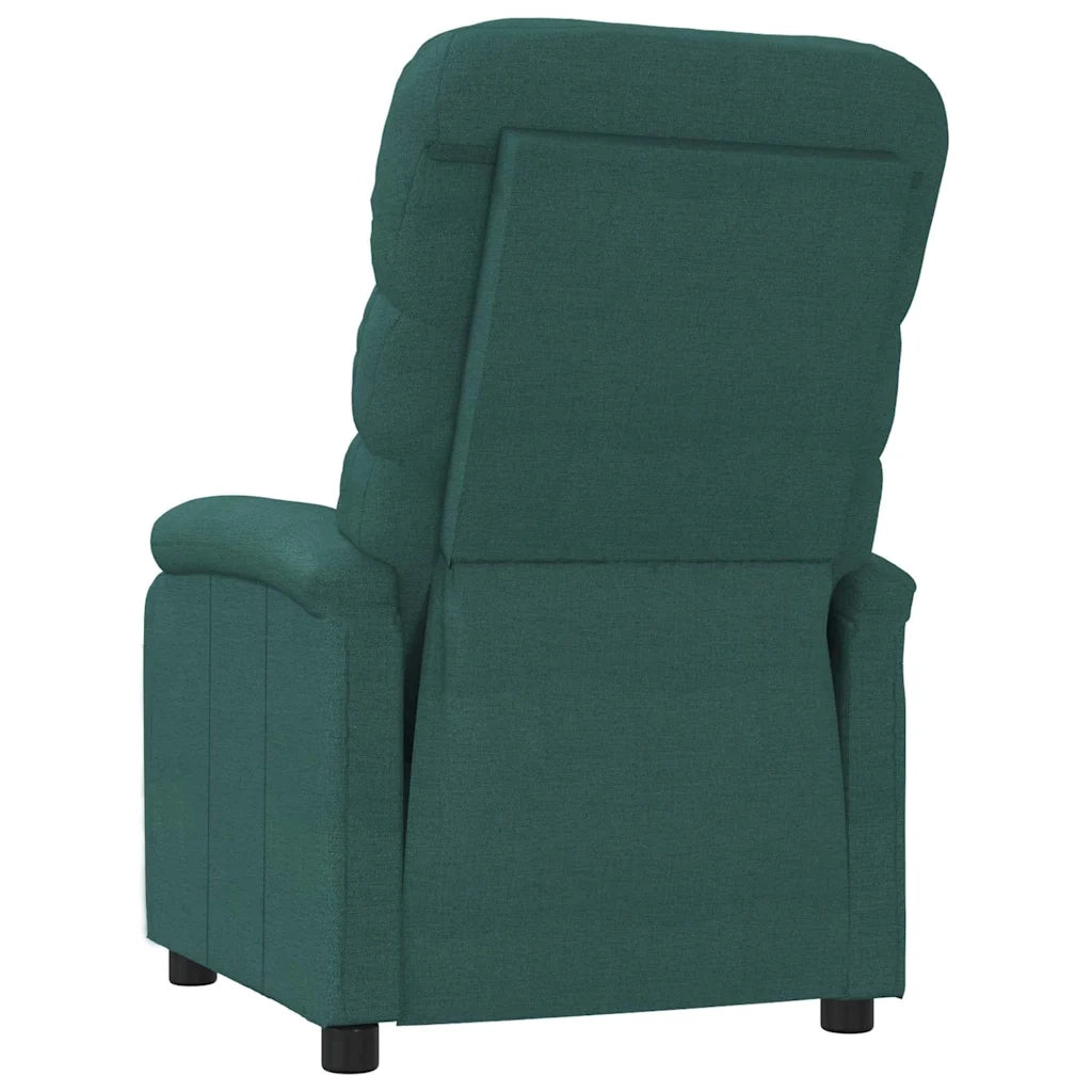 Divano Sedia-Poltrona Reclinabile in Tessuto Verde Scuro 490608