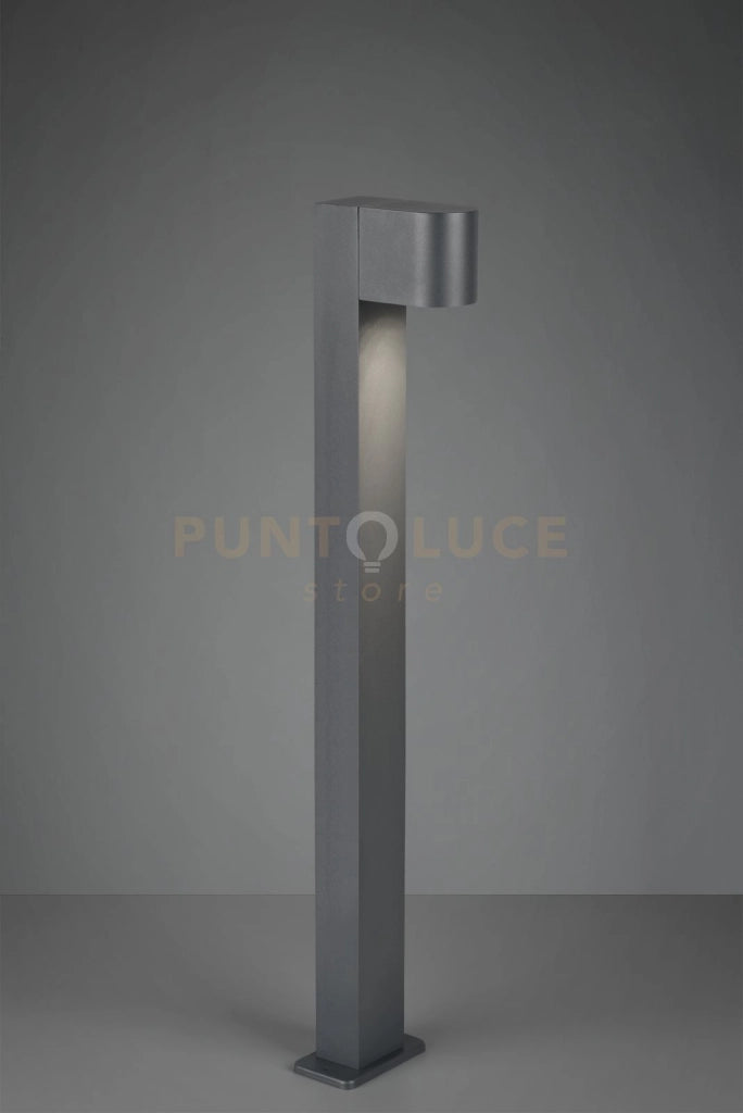 ROYA PALO ALTO DA ESTERNO FUSIONE ALLUMINIO STONDATA ANTRACITE IP44 H.100CM 1 LUCE ATTACCO GU10