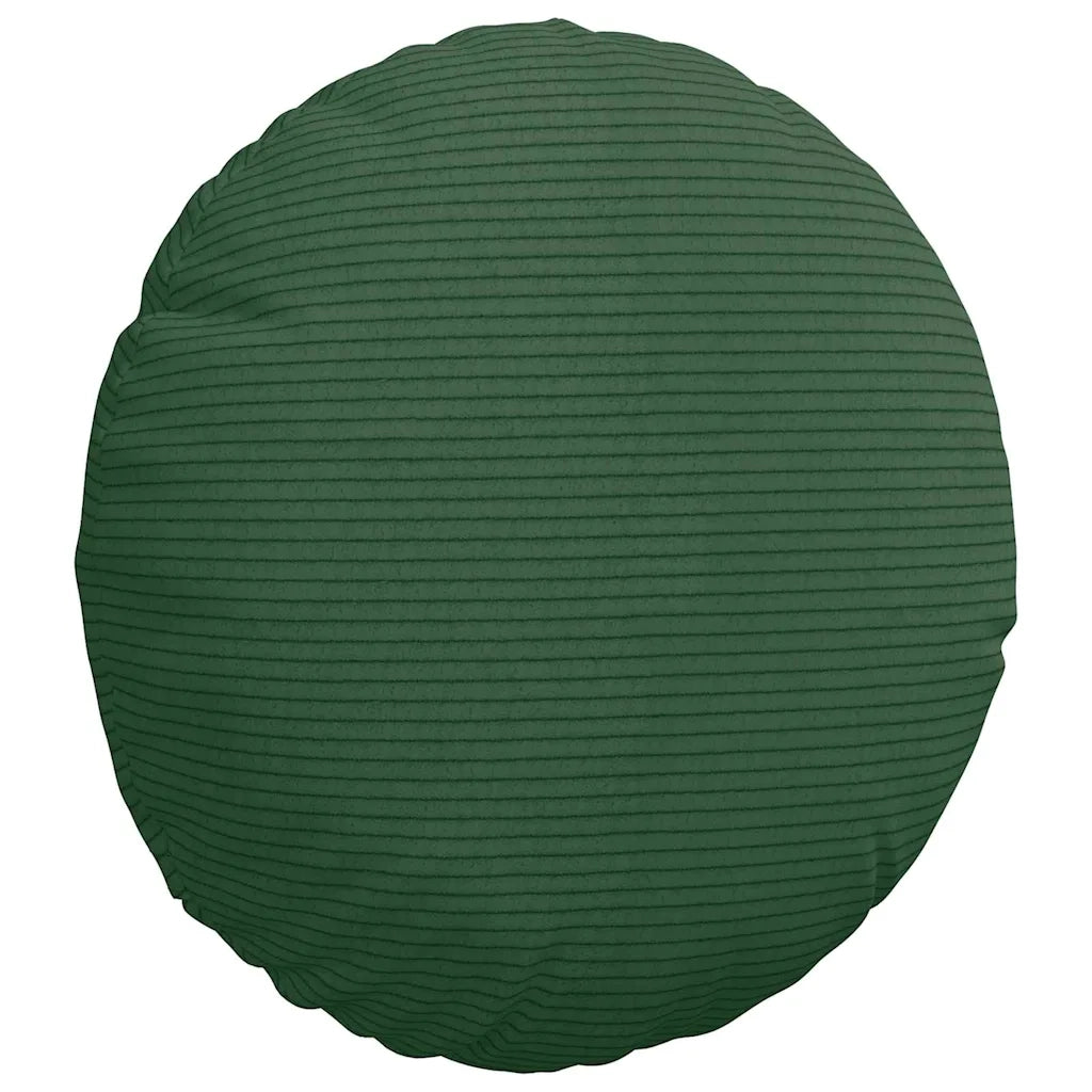 Cuscini per Seduta 2 pcs Verde Scuro Ø30 x 13 cm