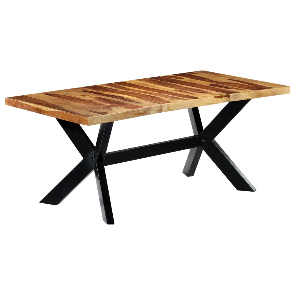 Tavolo da Pranzo 180x90x75cm in Legno Massello di Sheesham cod mxl 26291