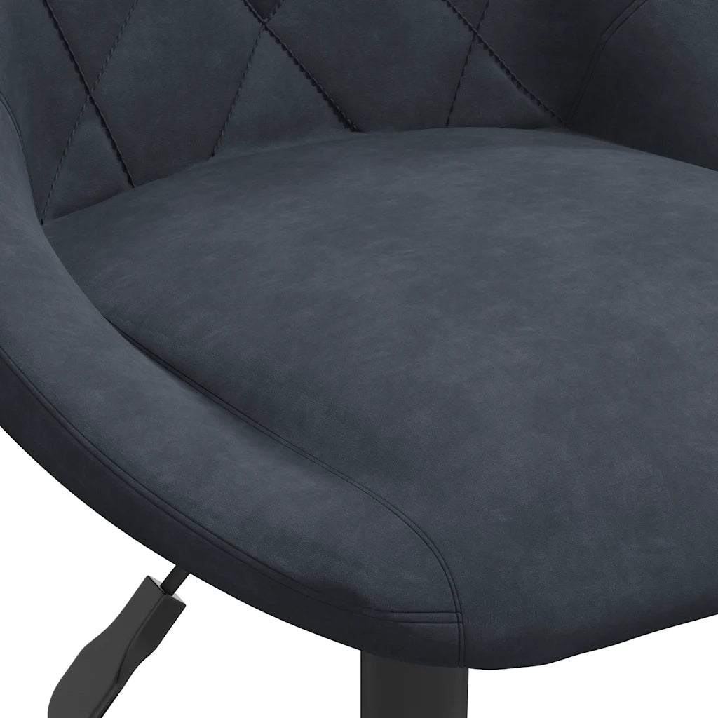 Sedie da Pranzo Girevoli 6 pz Grigio Scuro in Velluto 3088803