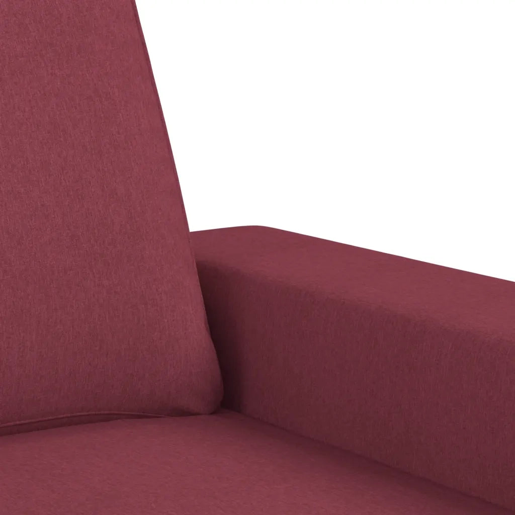 Divano a 2 Posti-Sofa 2 Posti Rosso Vino 120 cm in Tessuto 137445