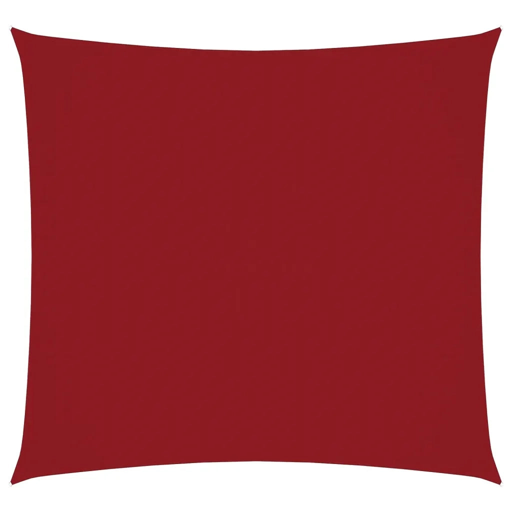 Parasole a Vela in Tela Oxford Quadrata 6x6 m Rosso 135637