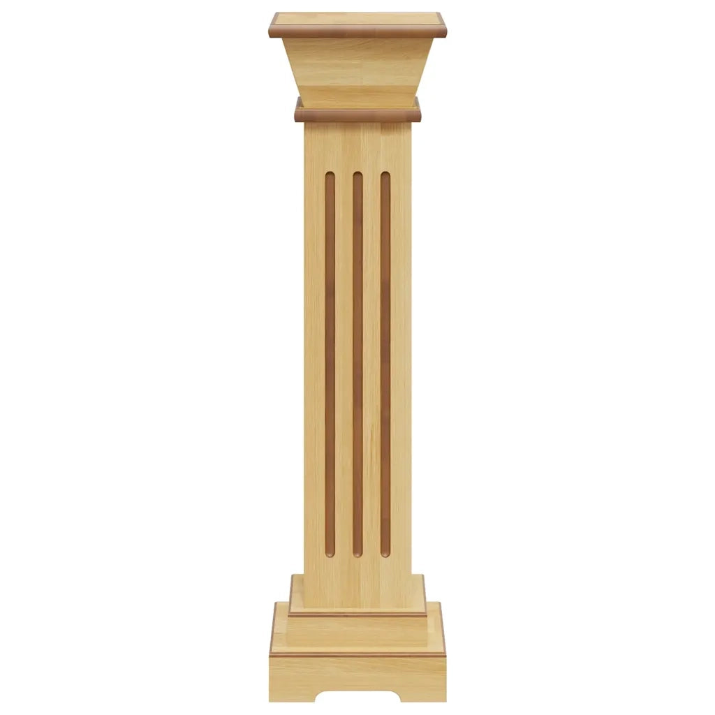 Piedistallo per piante | Sostegno per piante Quadrato Classico Legno 17x17x66 cm MDF