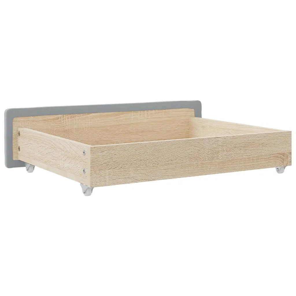 Cassetti da Letto 2 pz Grigio Chiaro Legno Multistrato e Tessuto CFW3621452