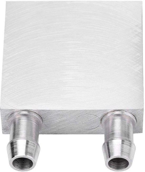 Blocco raffreddamento liquido per CPU in alluminio - dimensioni 40x40x12 mm - raffreddamento per scheda madre - canale di alimentazione interno - raffreddamento per processore
