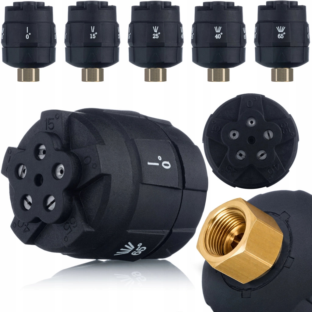 Ugello di Spruzzatura Regolabile 6W1 035 – Compatibile con Idropulitrice Kärcher HD HDS | 6 Angoli di Spruzzo