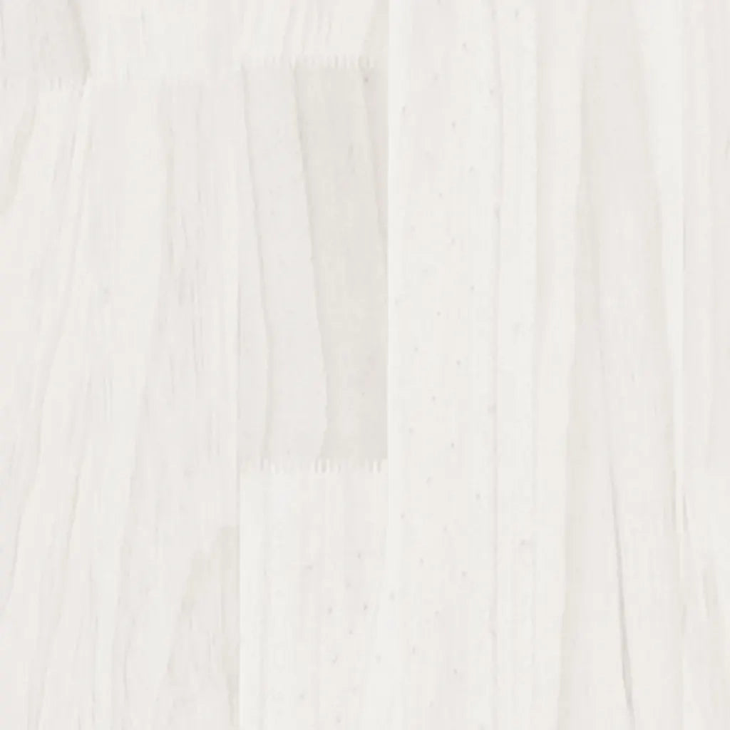 Libreria/Divisorio Bianco 80x35x135 cm Legno Massello di Pino