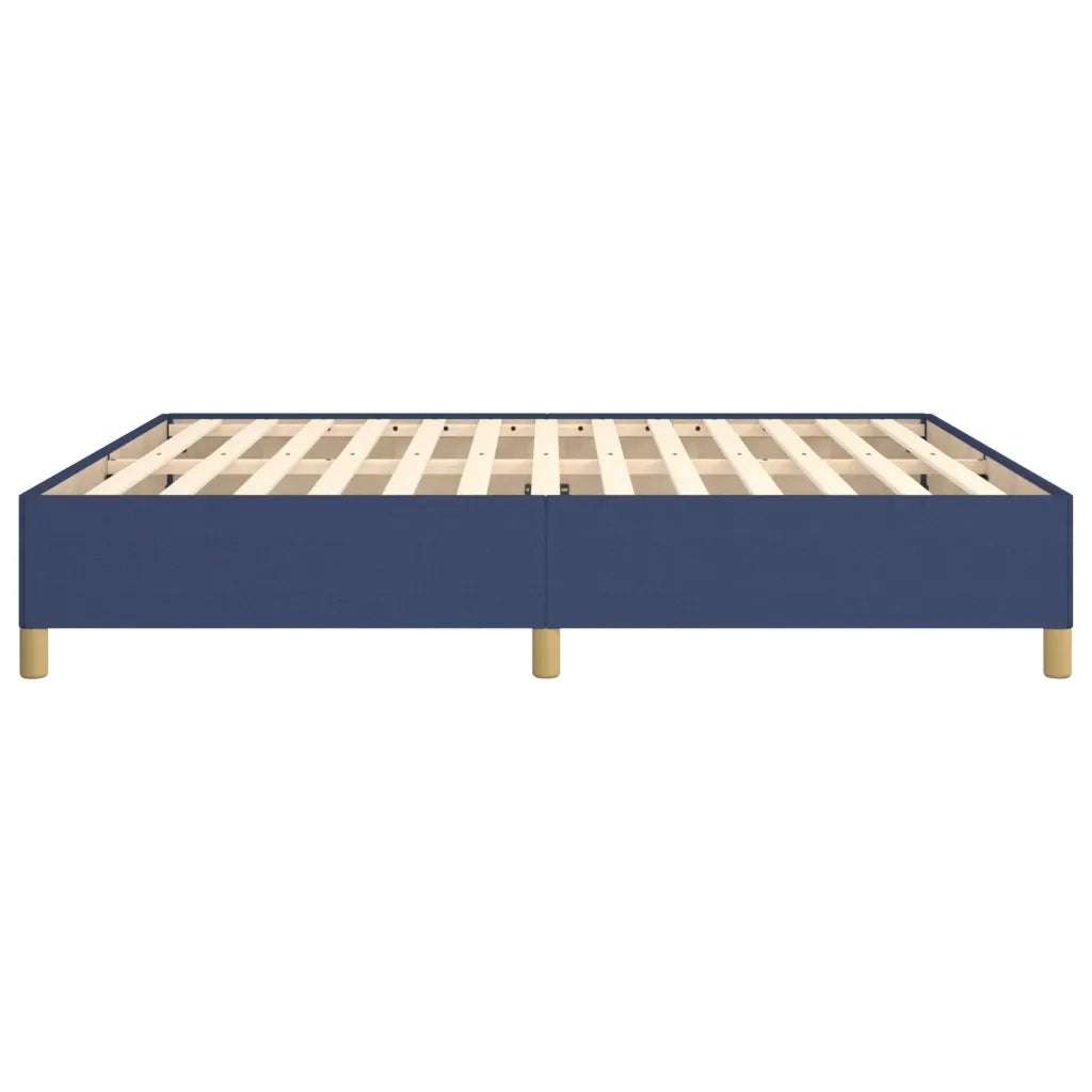 Struttura Letto a Rete a Molle Blu 180x200 cm in Tessuto 3120983