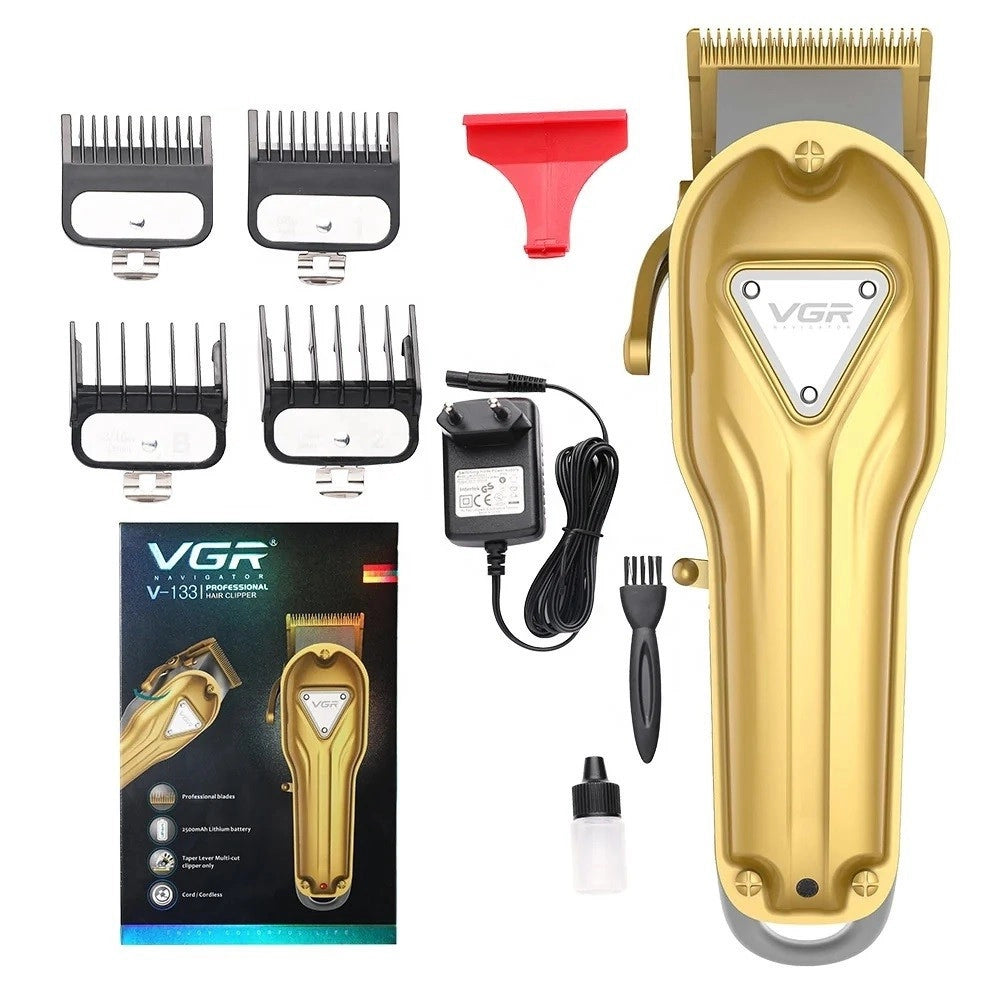Trade Shop - Tagliacapelli Elettrico Batteria Ricaricabile Professionale Con/senza Cavo V-133 -