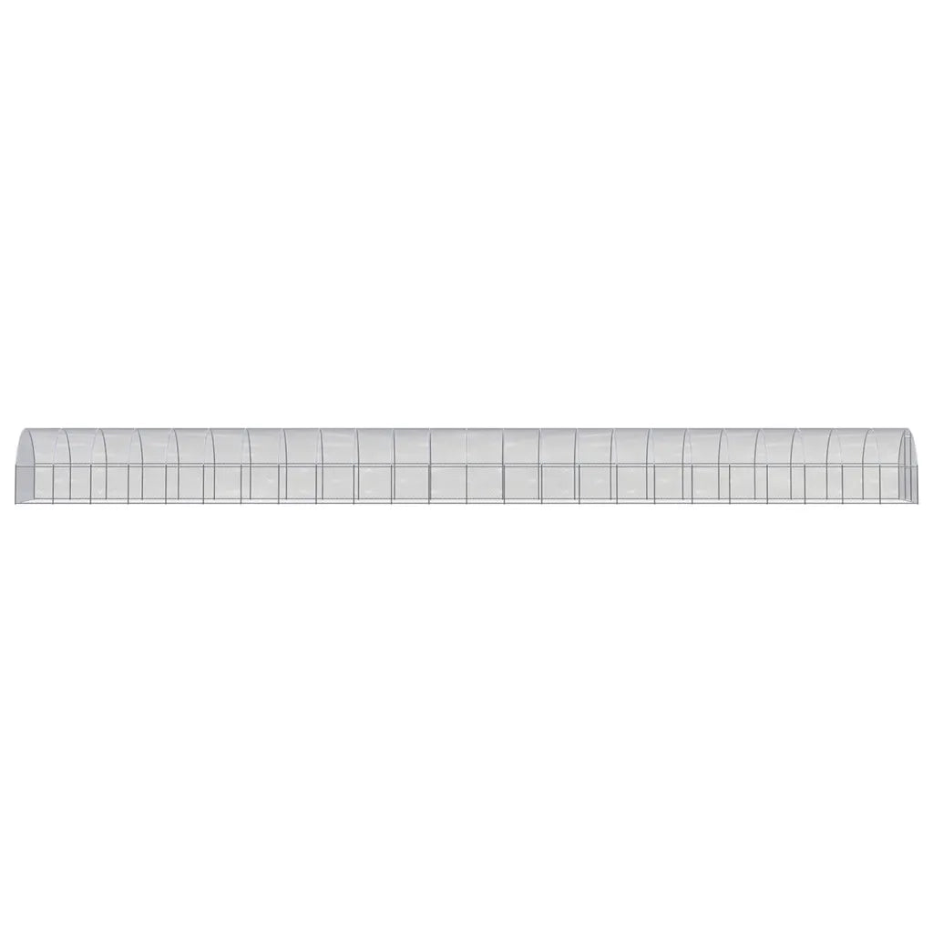 Pollaio per Esterni 3x24x2 m in Acciaio Zincato 3095471