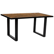 Tavolo da pranzo in parquet di mango/finitura colore DM 160x90x76