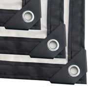 Dekzeile trasparente impermeabile - Dekzeile outdoor con fori di passaggio - Materiale spesso 5 mil - 9x75 ft/3x25 m tarp trasparente
