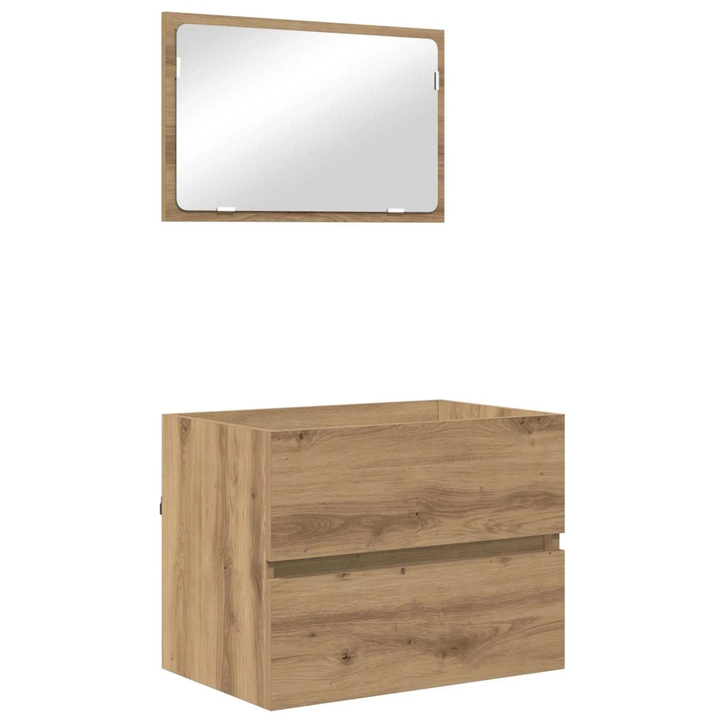Set di mobili per il bagno 3 pcs Rovere artigianale
