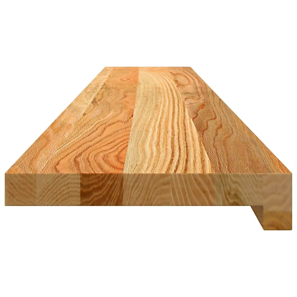 vidaXL Davanzali 2 pz Marrone Chiaro 120x20x2cm Legno Massello Rovere