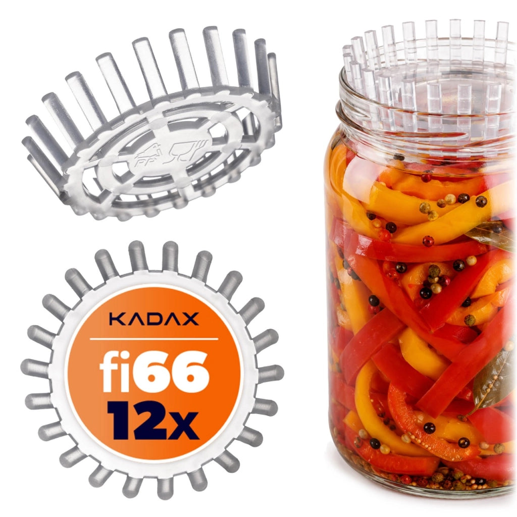 KADAX Dociski słoikowe Fi66, 10 w opakowaniu 1 kpl